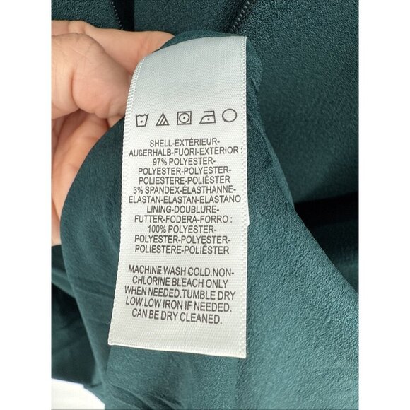 Dress The Population Women’s Size Large Green Anita Crepe Cocktail Midi Dress - Picture 11 of 11